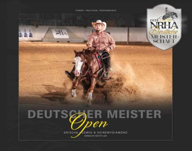 Grischa Ludwig & „„SHINEMYDIAMOND“ – © NRHA